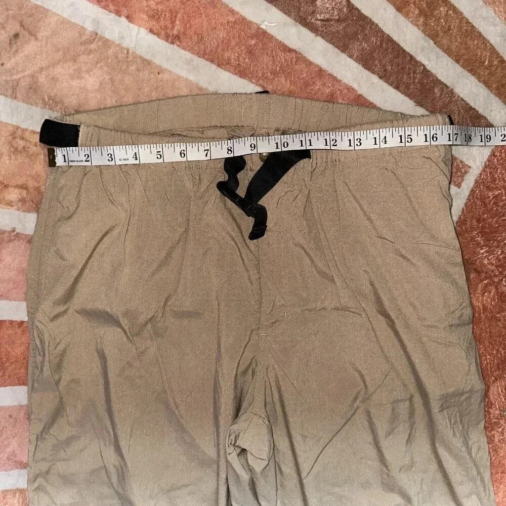 Vintage Orvis Men's Rayon Adjustable Belted Pants Sz L 34" x 28" - Picture 2 of 6